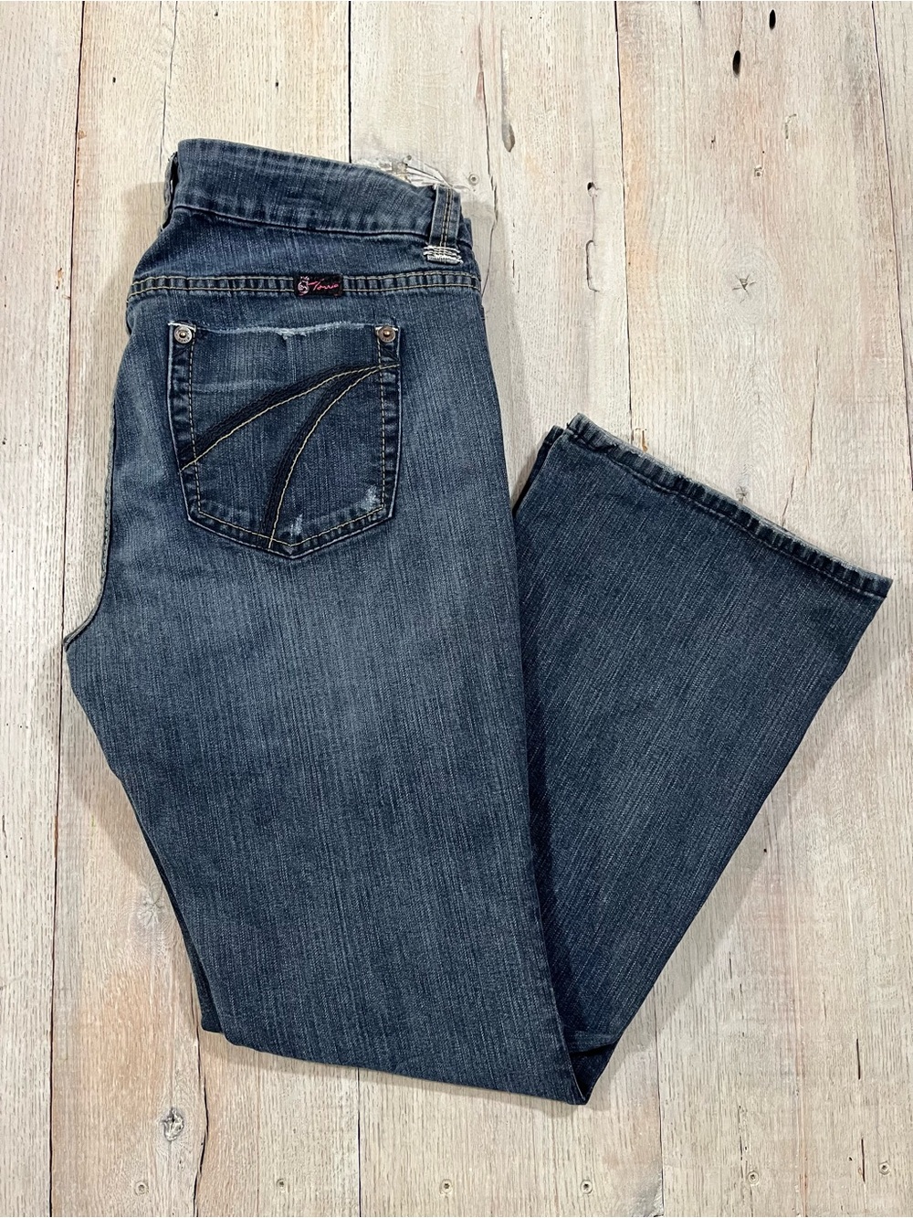 Vtg Torrid Pink Flame Bootcut Jeans Size 18